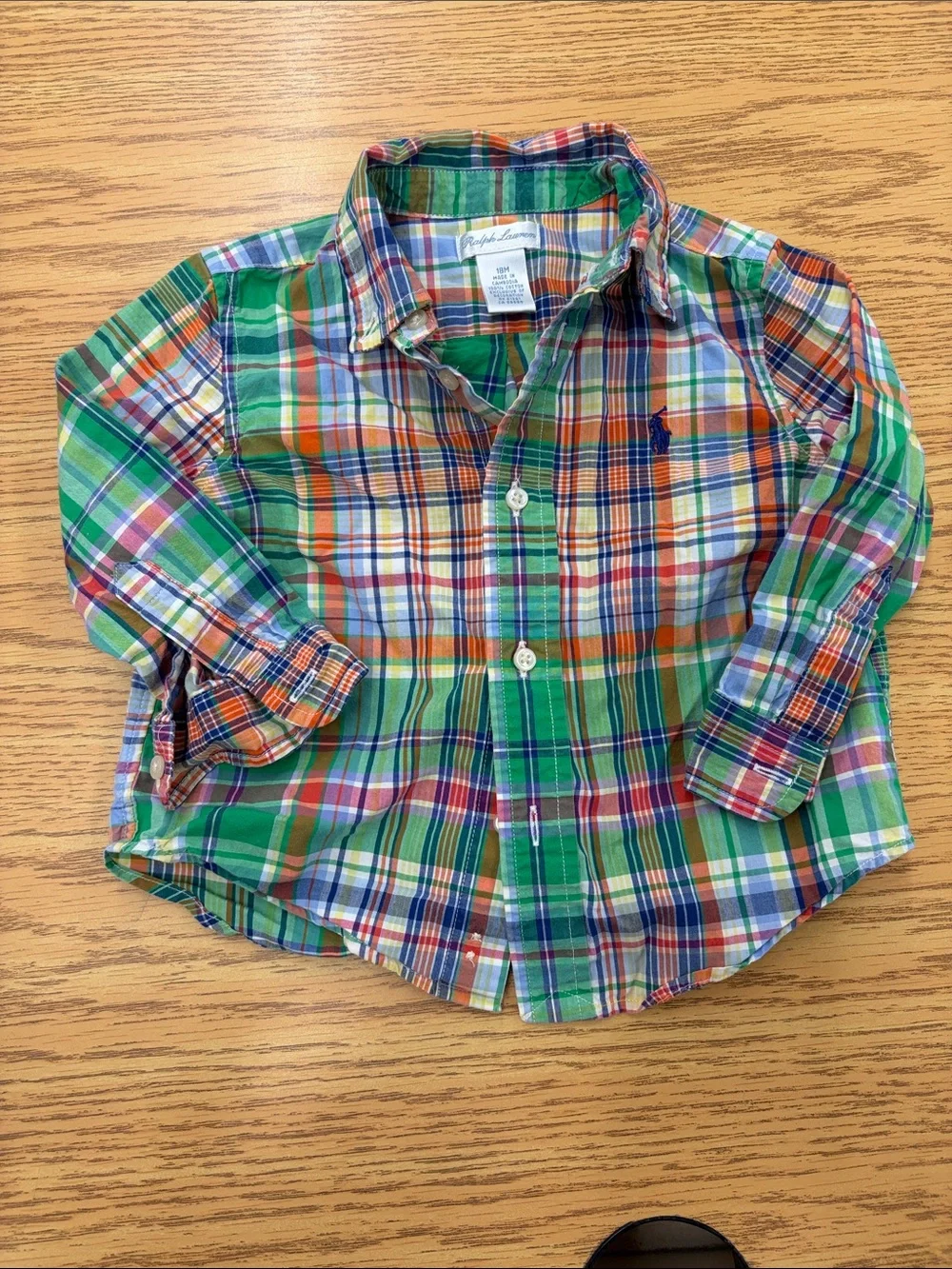 Ralph Lauren Multicolor Plaid Button-Down Shirt for Kids